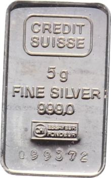 5 Gramm Silberbarren Credit Suisse